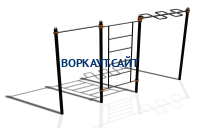 Спортивный комплекс воркаут ВС-129 в Севастополе Спортивный комплекс воркаут ВС-129 в Севастополе