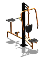 Уличный тренажер "Жим от груди Вело" УТ321 в Севастополе