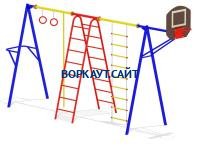 Гимнастический комплекс с баскетбольным щитом МАФ 3001 в Севастополе