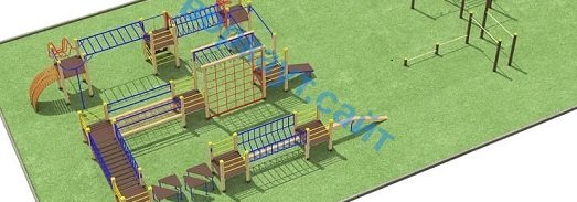 Проект спортплощадки с полосой препятствий в Севастополе