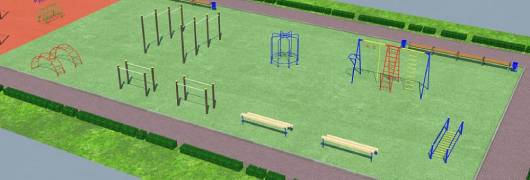 Проект детско-спортивной площадки для школы - детсада в Севастополе