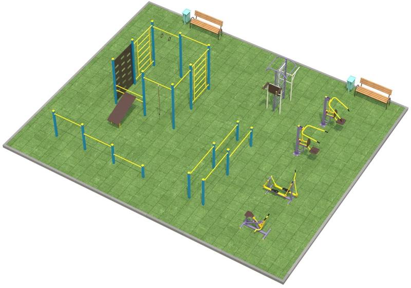 Проект спортплощадки 150 метров в Севастополе в Севастополе