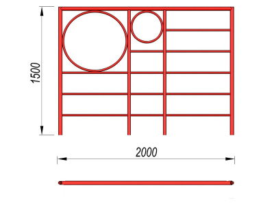 Шведская стенка с кольцами МАФ 3502 в Севастополе