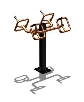 Уличный тренажер  "Штурвал двойной"  УТ201 в Севастополе