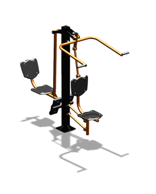 Уличный тренажер "Верхняя тяга Жим ногами" УТ322 в Севастополе