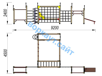 Детский спортивный комплекс ДСК 3102 в Севастополе