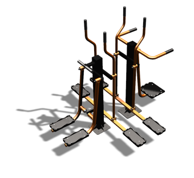 Уличный тренажер "Шпагат Маятник Лыжник двойной" УТ335 в Севастополе