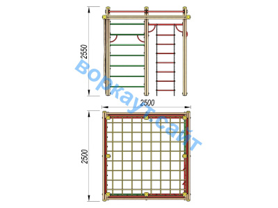 Детский спортивный комплекс ДСК 3110 в Севастополе Детский спортивный комплекс ДСК 3110 в Севастополе