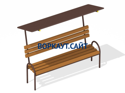 Лавочка под навесом МАФ 1607 в Севастополе