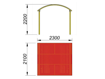 Навес судейский МАФ 4004 в Севастополе