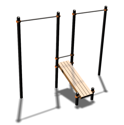 Воркаут турники со скамьей для пресса ВС-27 в Севастополе