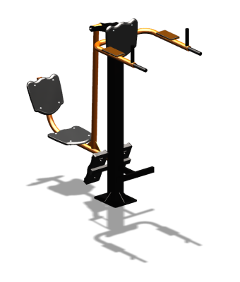 Уличный тренажер "Жим ногами Брусья Пресс" УТ329 в Севастополе