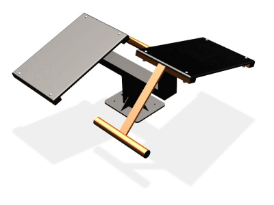 Уличный тренажер  "Скамья для пресса двойная"   УТ213 в Севастополе