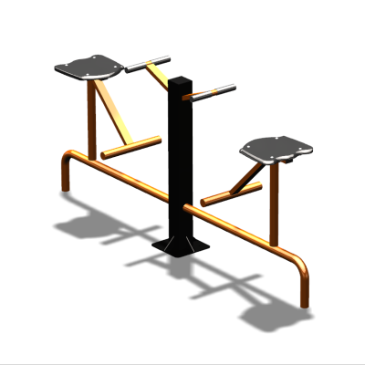 Уличный тренажер  "Твистер сидя двойной"   УТ216 в Севастополе