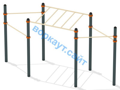 Турник разноуровневый с рукоходом ВС-26 в Севастополе