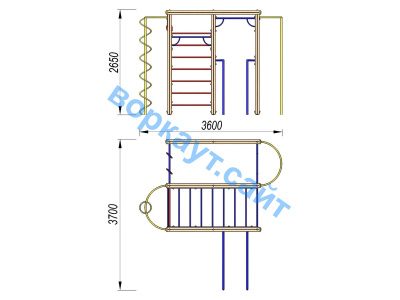 Детский спортивный комплекс Гимнастический ДСК 3107 в Севастополе