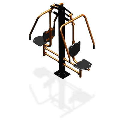 Уличный тренажер  "Жим от груди двойной" УТ204 в Севастополе