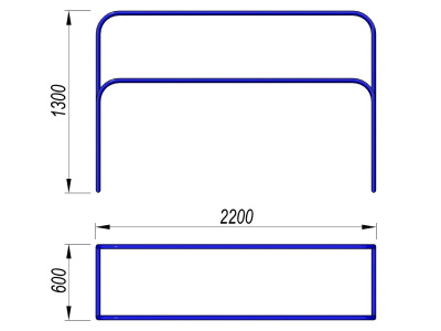 Брусья разновысокие МАФ 3531 в Севастополе