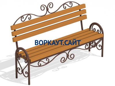 Лавочка кованная МАФ 1606 в Севастополе