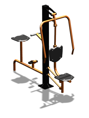 Уличный тренажер "Жим от груди Вело" УТ321 в Севастополе