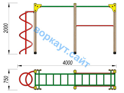 Детский спортивный комплекс ДСК 3104 в Севастополе