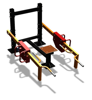 Силовой уличный тренажер  "Приседания/Шраги"  УТ413 в Севастополе
