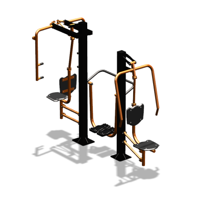 Уличный тренажер "Жим от себя Шагомер Баттерфляй" УТ303 в Севастополе