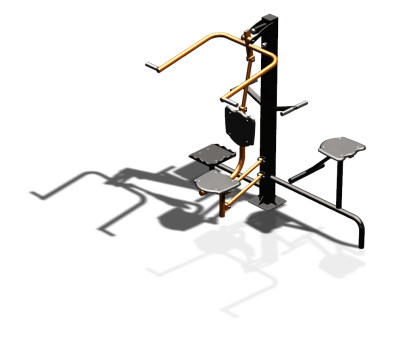 Уличный тренажер "Верхняя тяга Твистер стоя Твистер сидя" УТ336 в Севастополе