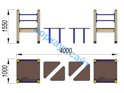 Детский спортивный комплекс Мостик ДСК 3114 в Севастополе
