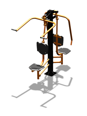 Уличный тренажер "Жим от груди Верхняя тяга" УТ314 в Севастополе