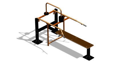 Силовой уличный тренажер  "Горизонтальный жим"  УТ402 в Севастополе
