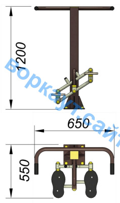 Уличный тренажер "Балансир" УТ 007 в Севастополе