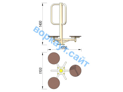 Уличный тренажер Орбита УТ 011 в Севастополе