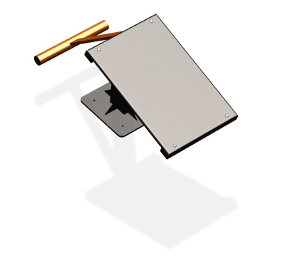 Уличный тренажер "Скамья для пресса" УТ 121 в Севастополе