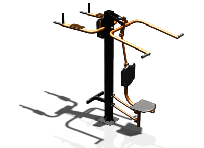 Уличный тренажер "Верхняя тяга Брусья Пресс" УТ339 в Севастополе