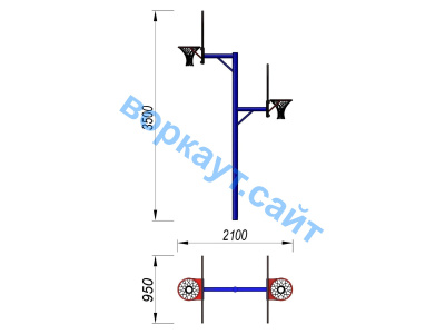 Баскетбольный щит двойной СИО 3511 в Севастополе