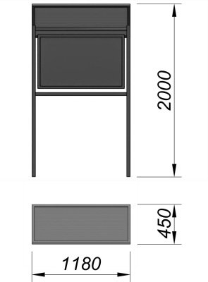 Информационный стенд МАФ 6006 в Севастополе