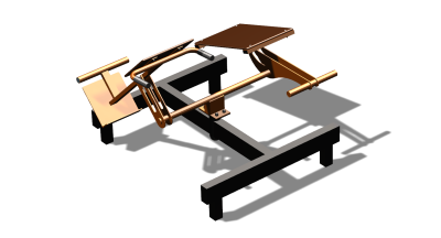 Силовой уличный тренажер  "Пресс Гиперэкстензия"  УТ420 в Севастополе