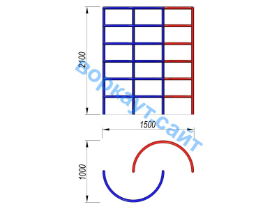 Шведская стенка полукруглая ДСК 3503 в Севастополе